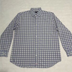 Vineyard Vines Purple and White Casual Button Down Shirt